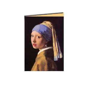 Johannes Vermeers Girl with a Pearl Earring Luxury Greeting Card 5 x 