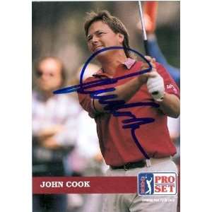  John Cook Autographed Trading Card (Golf): Sports 