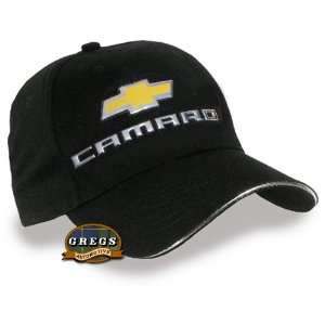  Camaro Bowtie Hat with Metal Logo (Apparel Clothing) Automotive