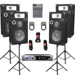   , Stands and Cables DJ Set New CROWNE1025SET7 Musical Instruments