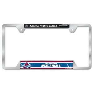 Colorado Avalanche Metal License Plate Frame Sports 