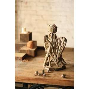  Driftwood Praying Angel: Home & Kitchen
