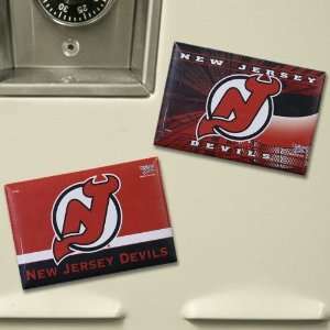 New Jersey Devils 2 Pack Magnets:  Sports & Outdoors