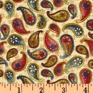   44 Wide Ella Paisley Multi Fabric By The Yard Arts, Crafts & Sewing