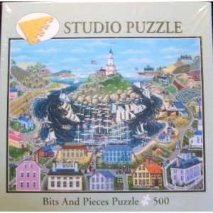  Harbor Hill by Kemon Sermos 500 Piece Puzzle Toys & Games