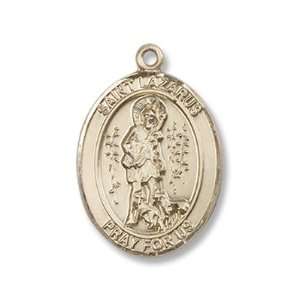  14K Gold St. Lazarus Medal Jewelry