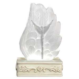  Lavaggi Illuminated Glass Angel Wing Figurine: Home 