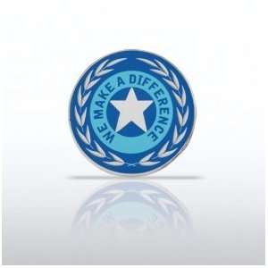    Lapel Pin   We Make a Difference   Star w/ Laurels