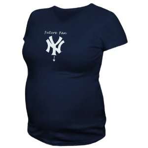 New York Yankees Ladies Navy Blue Future Fan Maternity T shirt:  