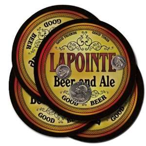  LAPOINTE Family Name Brand Beer & Ale Coasters Everything 