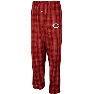  Cincinnati Reds Red Plaid Event Pajama Pants: Sports 