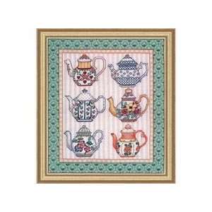  Tea Time Counted Cross Stitch Kit: Arts, Crafts & Sewing
