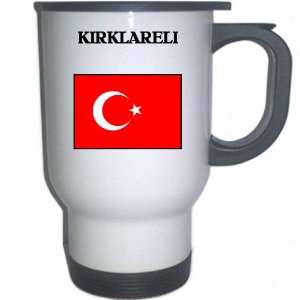 Turkey   KIRKLARELI White Stainless Steel Mug
