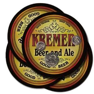  KREMER Family Name Brand Beer & Ale Coasters Everything 
