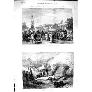   1877 Kaffir War Africa GrahamS Town Kreli Kraal Fire