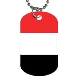 Yemen Flag Dog Tag