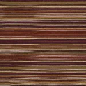  Tempe Stripe   Port/Spice Indoor Upholstery Fabric: Arts 