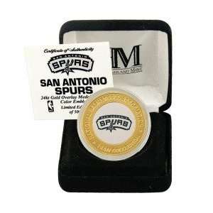   Spurs 24KT Gold and Color Team Mint Coin Collection