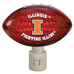   40606 NCAA Acrylic Football Night Light   Illinois