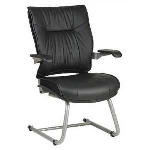  Deluxe Leather Visitors Chair FFC29: Office Products