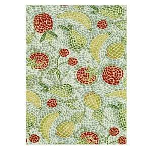   Feet 2 Inch by 7 Feet 5 Inch Area Rug, Ivory/Fruit: Home & Kitchen