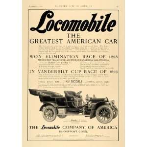   Ad Locomobile of America Type E H Car For 1907   Original Print Ad