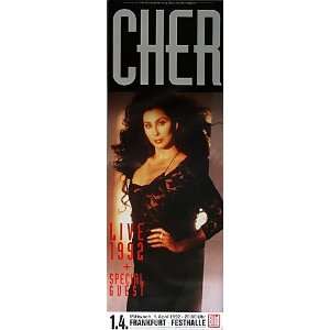  Cher   LIVE 1992   CONCERT   POSTER from GERMANY