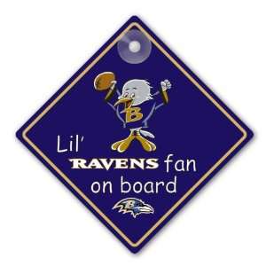  NFL Baltimore Ravens Car Sign