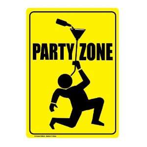  Brand New Novelty Party Zone Metal Sign   Great Gift Item 