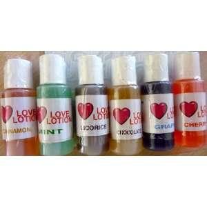  LOVE LOTION 6 PACK OF 1 OZ. ASSORTED FLAVORS (LL6PK 