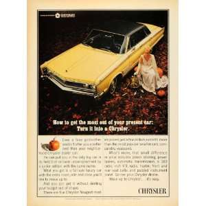   Ad Chrysler Motors Yellow Chrysler Pumpkin Model   Original Print Ad