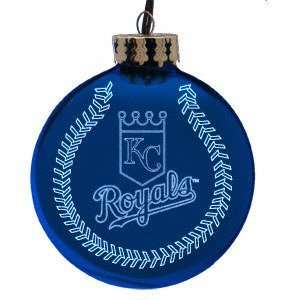 Kansas City Royals 4 Laser Etched Ornament:  Sports 