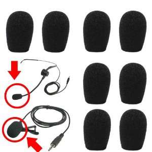   Lapel Lavalier Microphone Windscreens   8 Pack Musical Instruments
