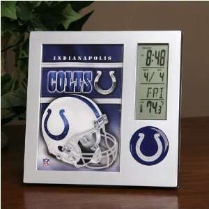  Indianapolis Colts Team Desk Clock & Thermometer Sports 