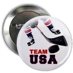 TEAM USA HOCKEY 2.25 Pinback Button Badge