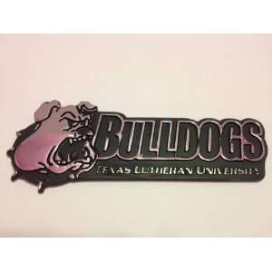  Texas Lutheran University Bulldogs Metal Auto Emblem 
