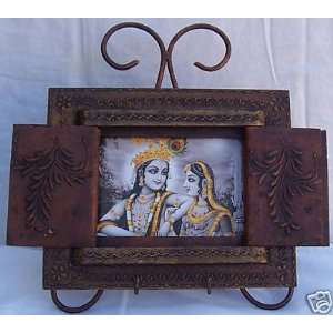  Krishna & Radha , Double door Photo Frame 