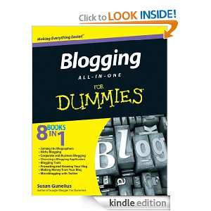 Blogging All in One For Dummies Susan Gunelius  Kindle 