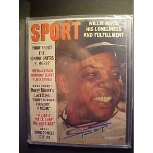  Willie Mays San Francisco Giants Autographed August 1963 