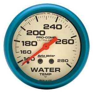  Ultra Nite Water Temperature Gauge 2 5/8 in. 140   280 Deg 