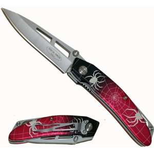   Spider Folding Knife W/Clip 1045 Surgical Steel