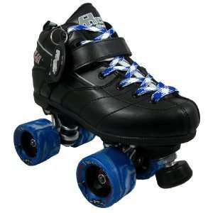  Sure Grip Rock GT50 Black Boots with Blue & White Twister 