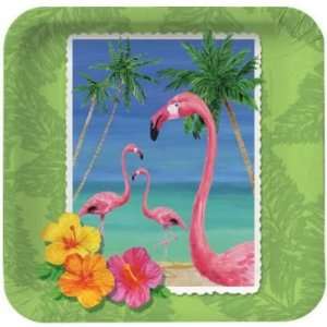  Tropical Vacation 7 inch Square Plates
