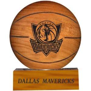  Dallas Mavericks NBA Laser Engraved Solid Hard Wood Basketball 
