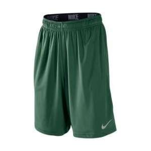  Nike 371638 Dri Fit Fly Short   Gorge Green/Silver: Sports 