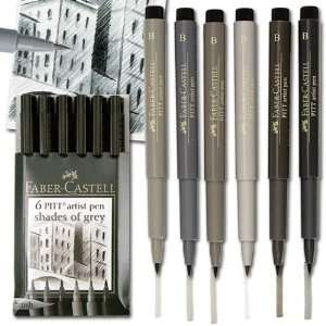   Pitt Brush Pen Wallet Set   Shades of Grey Arts, Crafts & Sewing