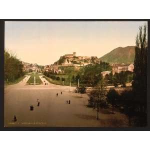  Castle from Notre Dame de Lourdes,Pyrenees,France,c1895 