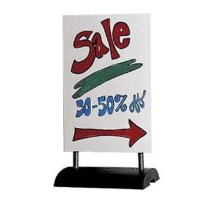 Two Sided Springer Sign With Dry Erase Board And Markers  45H, 24W X 