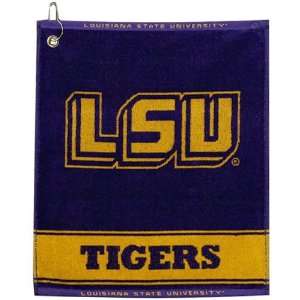 LSU Tigers Woven Jacquard Golf Towel: Sports & Outdoors