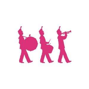  Marching Band small 3 Tall PINK vinyl window decal 